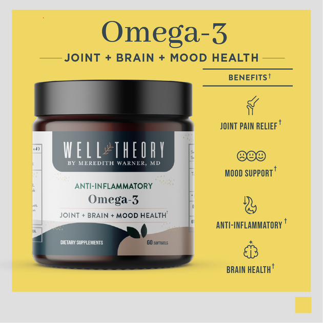 Omega 3 Softgels Anti Inflammatory Brain Mood Health Pain