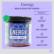 Energy Brain Booster: Lion’s Mane, Cordyceps, L-Tyrosine, ALCAR,& More