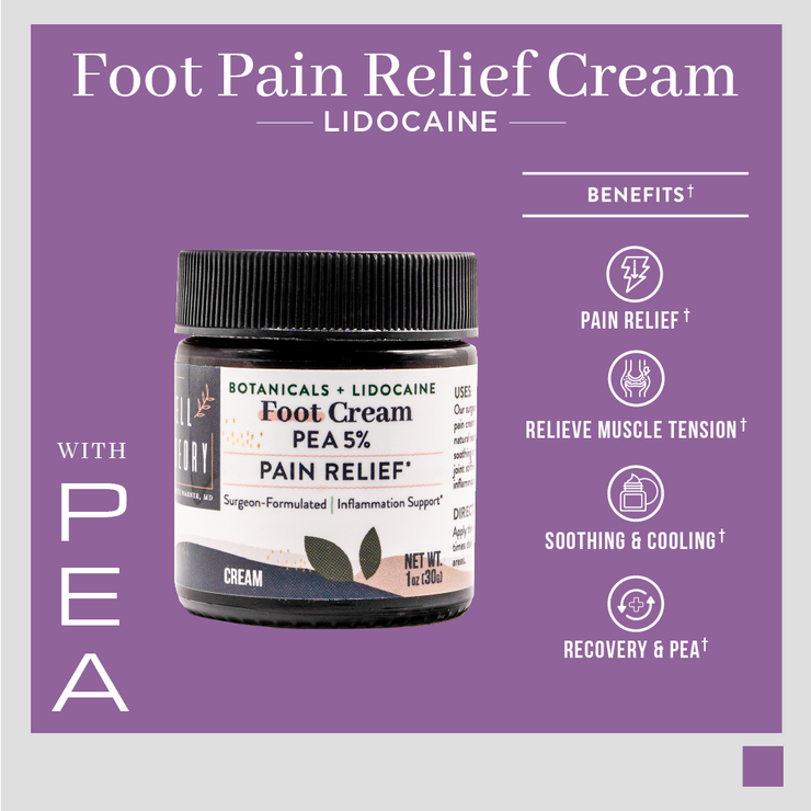 Foot Pain Relief Cream with Lidocaine