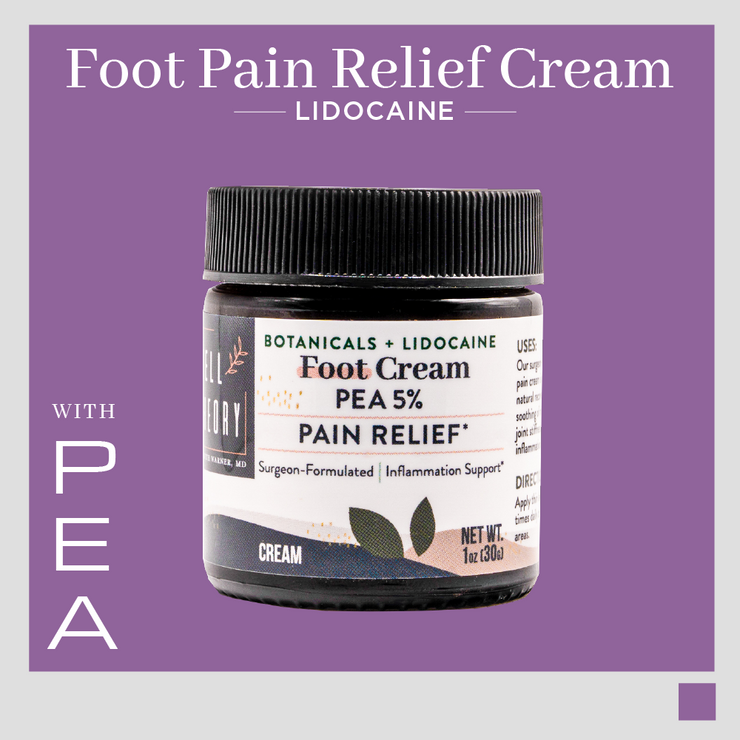 Foot Pain Relief Cream with Lidocaine