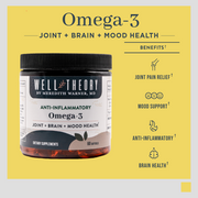 Omega-3 Softgels: Anti-Inflammatory + Brain & Mood Health + Pain Reliever