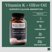 Vitamin K2 + Olive Oil Softgels – Bone & Heart Health