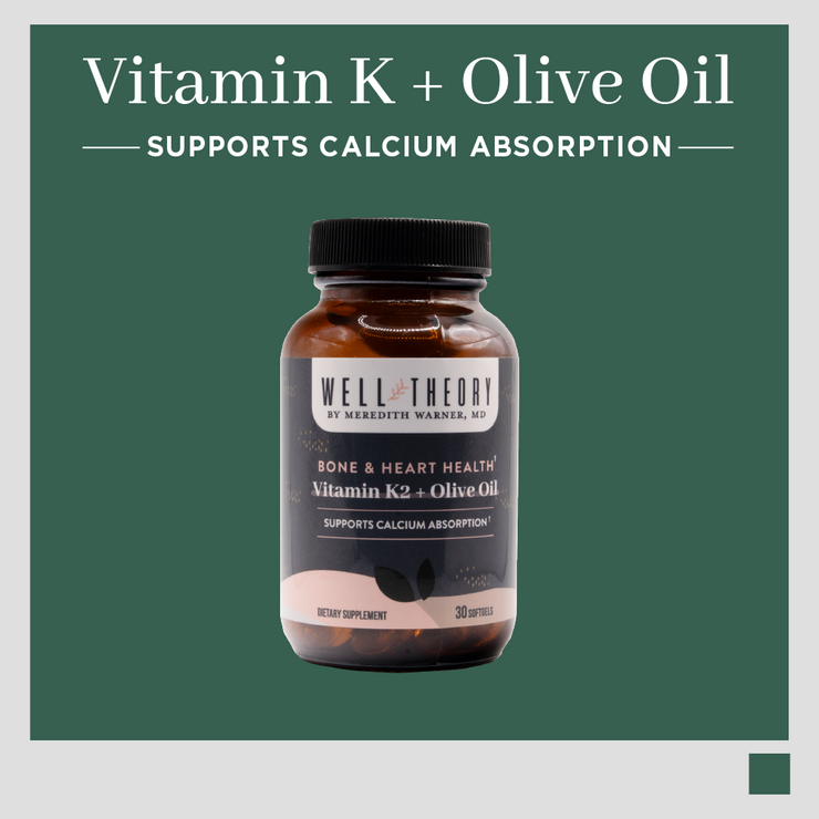 Vitamin K2 + Olive Oil Softgels – Bone & Heart Health